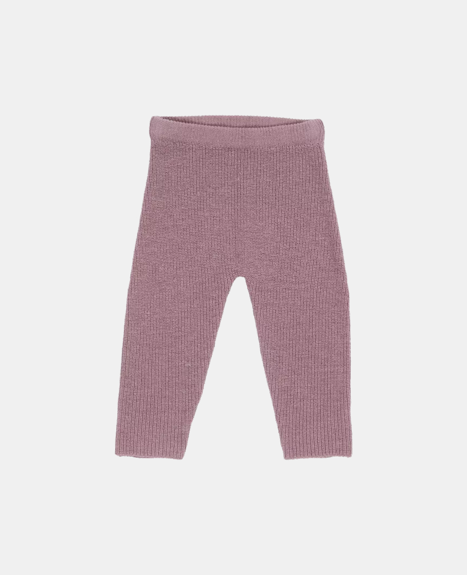 LD-CL34372106.jpg Pantaloni tricotați din mix de lână - Mauve - Vintage Little Flowers - Little Dutch - imagine 1