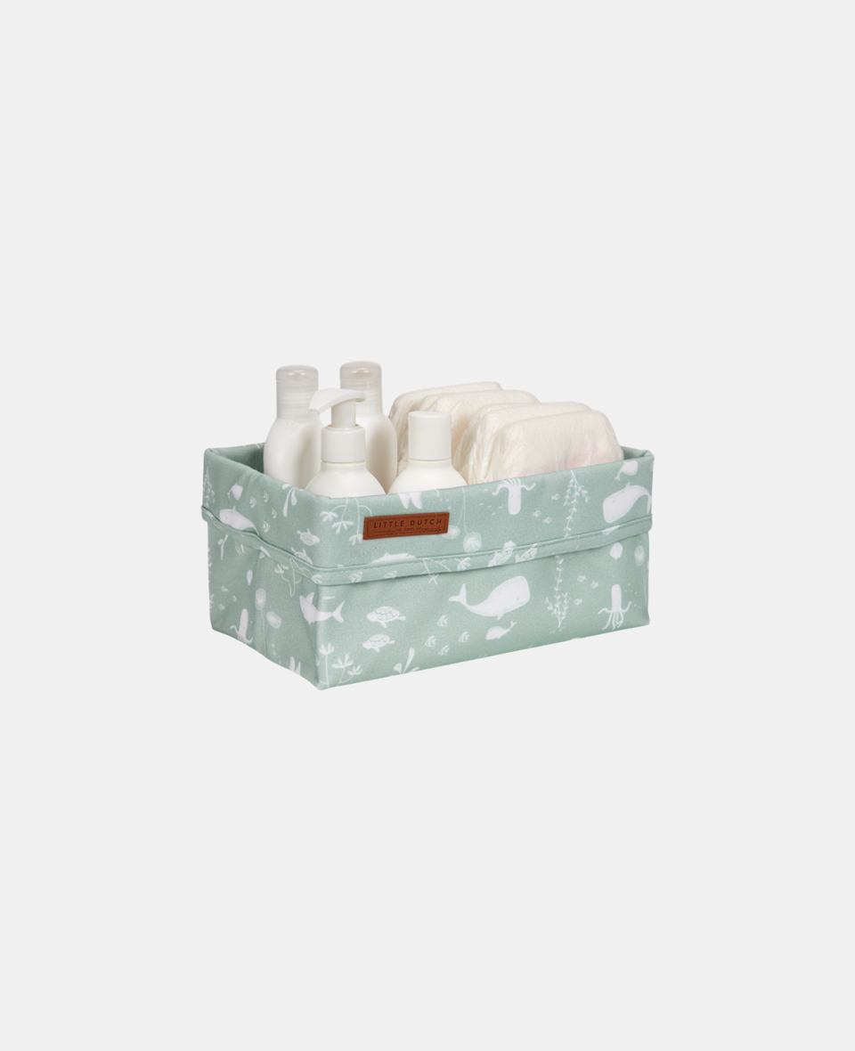 LD-TE30520610.jpg Coș de depozitare din bumbac Ocean Mint Little Dutch - imagine 1