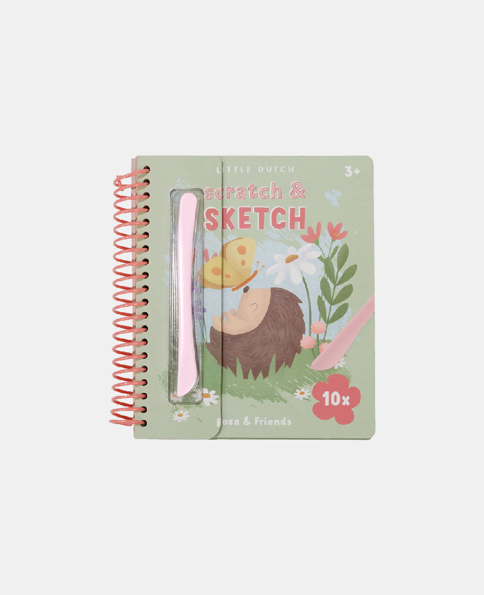 LD125537.jpg Carte pentru copii - Scratch & Sketch - Rosa - Little Dutch - imagine 1