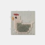 Joc creativ cu mărgele de călcat Hama - Little Farm - Little Dutch