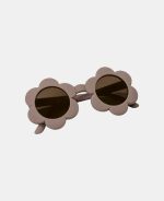 Ochelari de soare pentru copii cu protecție UV400 - Flower Mauve - Little Dutch - imagine 2