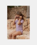 Ochelari de soare pentru copii cu protecție UV400 - Flower Mauve - Little Dutch - imagine 5
