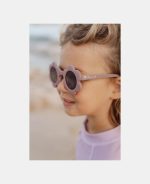 Ochelari de soare pentru copii cu protecție UV400 - Flower Mauve - Little Dutch - imagine 6