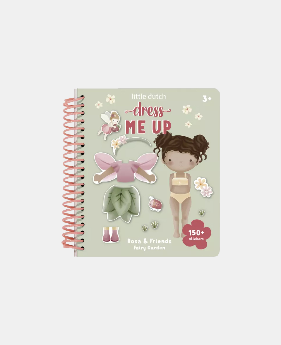 LD126324.jpg Carte cu activități pentru copii - Dress me Up - Rosa & Friends - Fairy Garden - Little Dutch - imagine 1