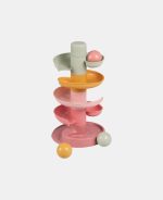 Little Dutch jucărie pentru bebeluși turn spirală cu mingi Pink
