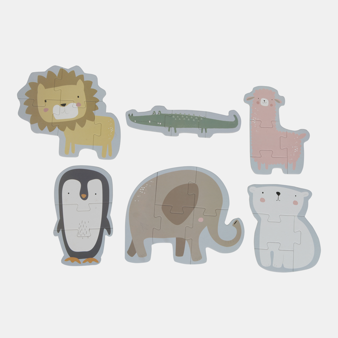 LD4443-6-in-1-Animal-Puzzles-3.png Puzzle animale de la Zoo Little Dutch - imagine 1