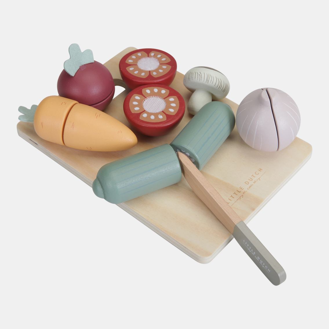 LD4484-Cutting-Vegetables-2.png Set de legume din lemn Little Dutch - imagine 1