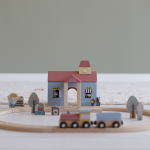 Gară cu figurine din lemn Extensie Little Railway Collection Little Dutch - imagine 5