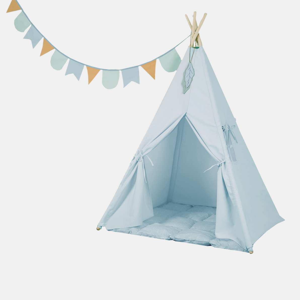 LD4512-wigwam-blue.png Cort de joacă Teepee Wigwam Blue Little Dutch - imagine 1