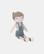 Păpușă textilă Jim 35 cm - colecția Vintage Sunny Stripes - Little Dutch