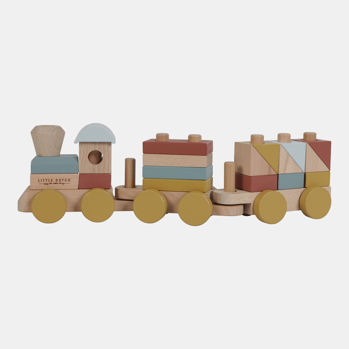 LD4702-Pure-Nature-Stacking-Train-Product-4.png Trenuleț din lemn pentru stivuire Pure&Nature Little Dutch - imagine 1