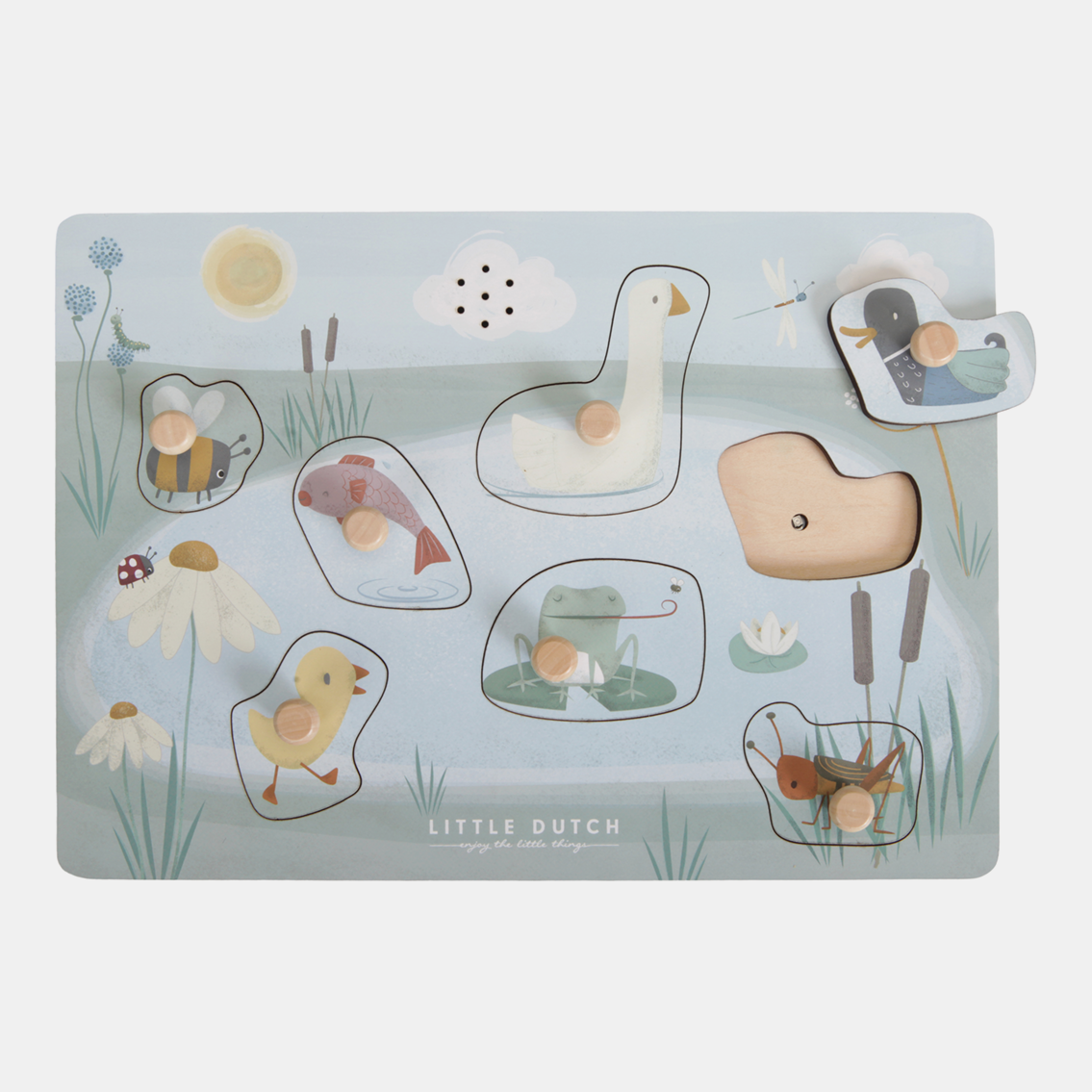 LD4755-Sound-Puzzle-Goose-Product-1.png Puzzle din lemn cu sunete colecția Little Goose Little Dutch - imagine 1