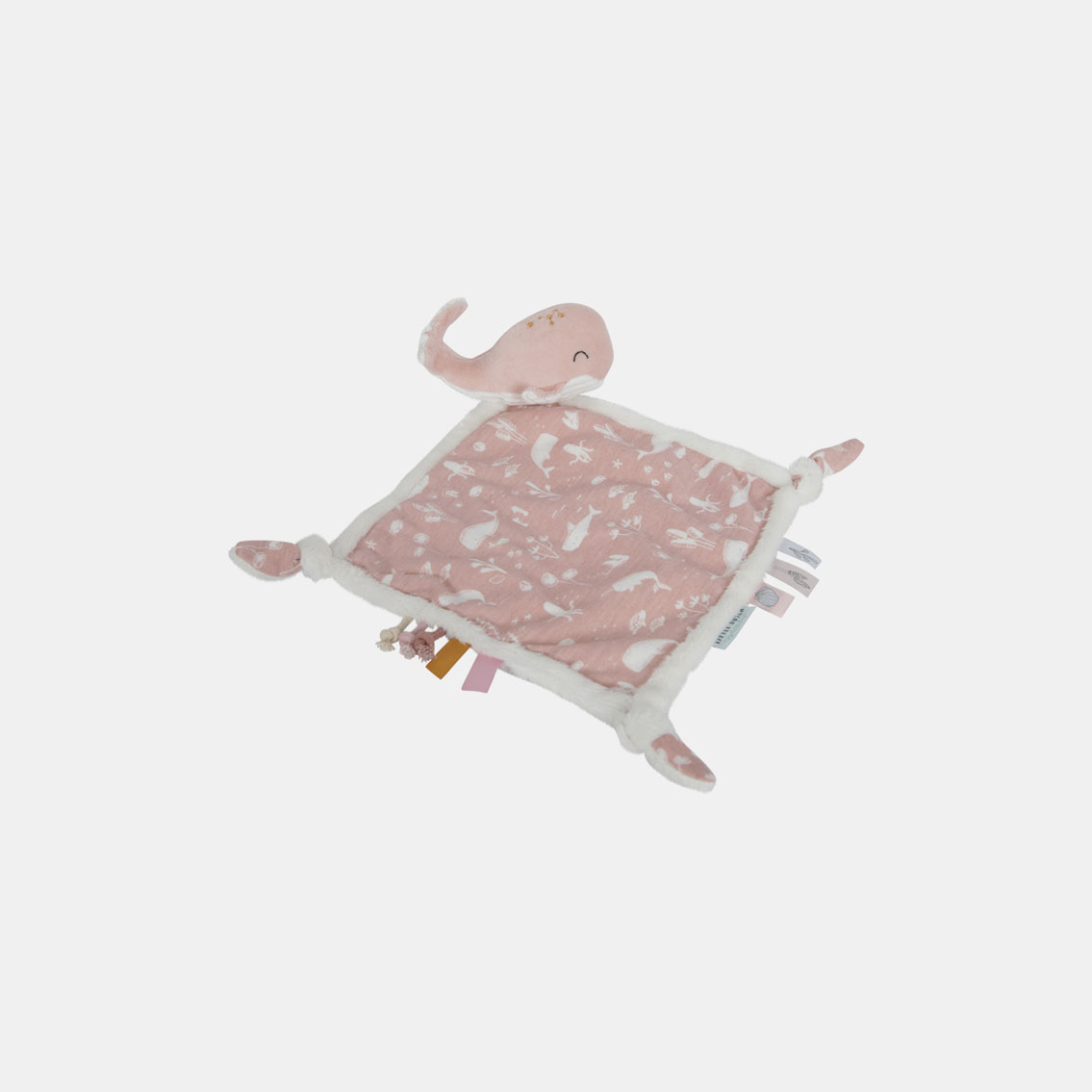 LD4809-Cuddle-Cloth-Whale-Product_main.jpg Doudou comforter Ocean Pink Little Dutch - imagine 1
