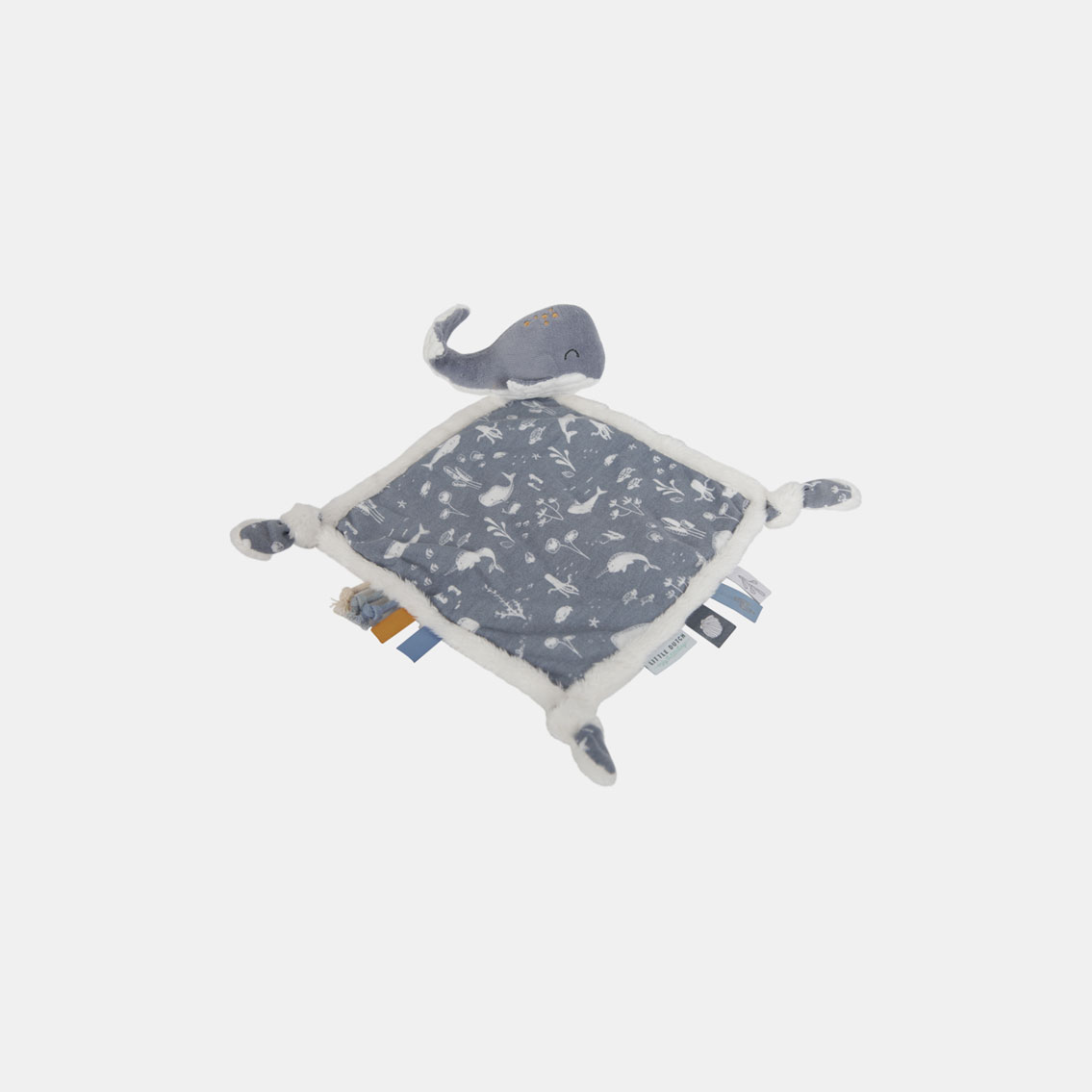 LD4810-Cuddle-Cloth-Whale-Product_main.jpg Doudou comforter Ocean Blue Little Dutch - imagine 1