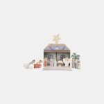 Figurine din lemn în cutie portabilă - Scena Nașterii de Crăciun - Little Dutch