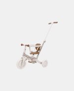 Tricicletă multifuncțională 4 în 1 cu mâner de ghidare – Off White- Little Dutch