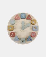 Puzzle 3D din lemn cu ceas - Little Dutch - imagine 2
