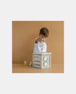 Jucarie din lemn FSC - Cub cu Activitati - Ocean - Little Dutch - imagine 3