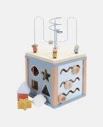 Jucarie din lemn FSC - Cub cu Activitati - Ocean - Little Dutch - imagine 5