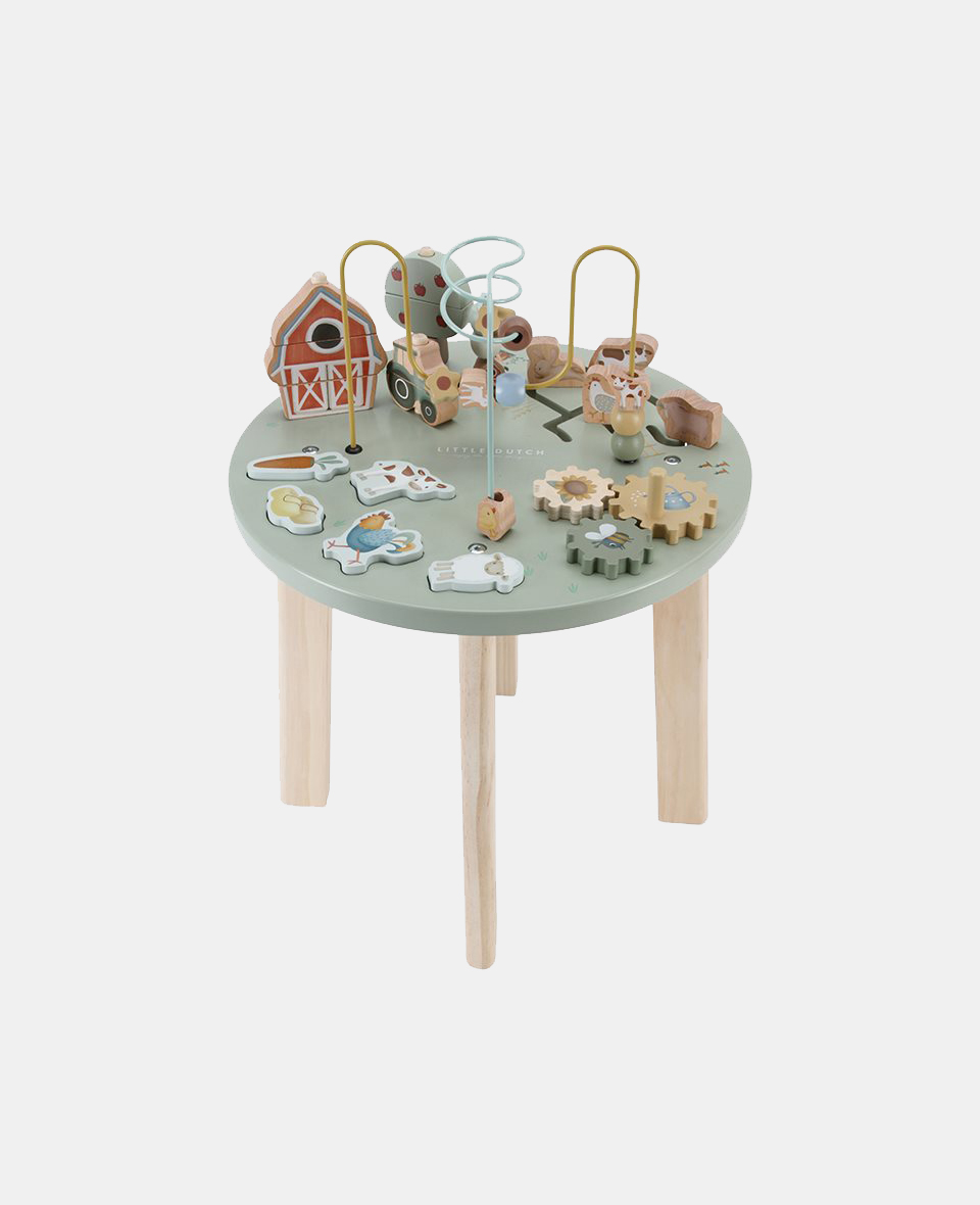 LD7141.jpg Măsuță din lemn FSC cu activități - Little Farm - Little Dutch - imagine 1