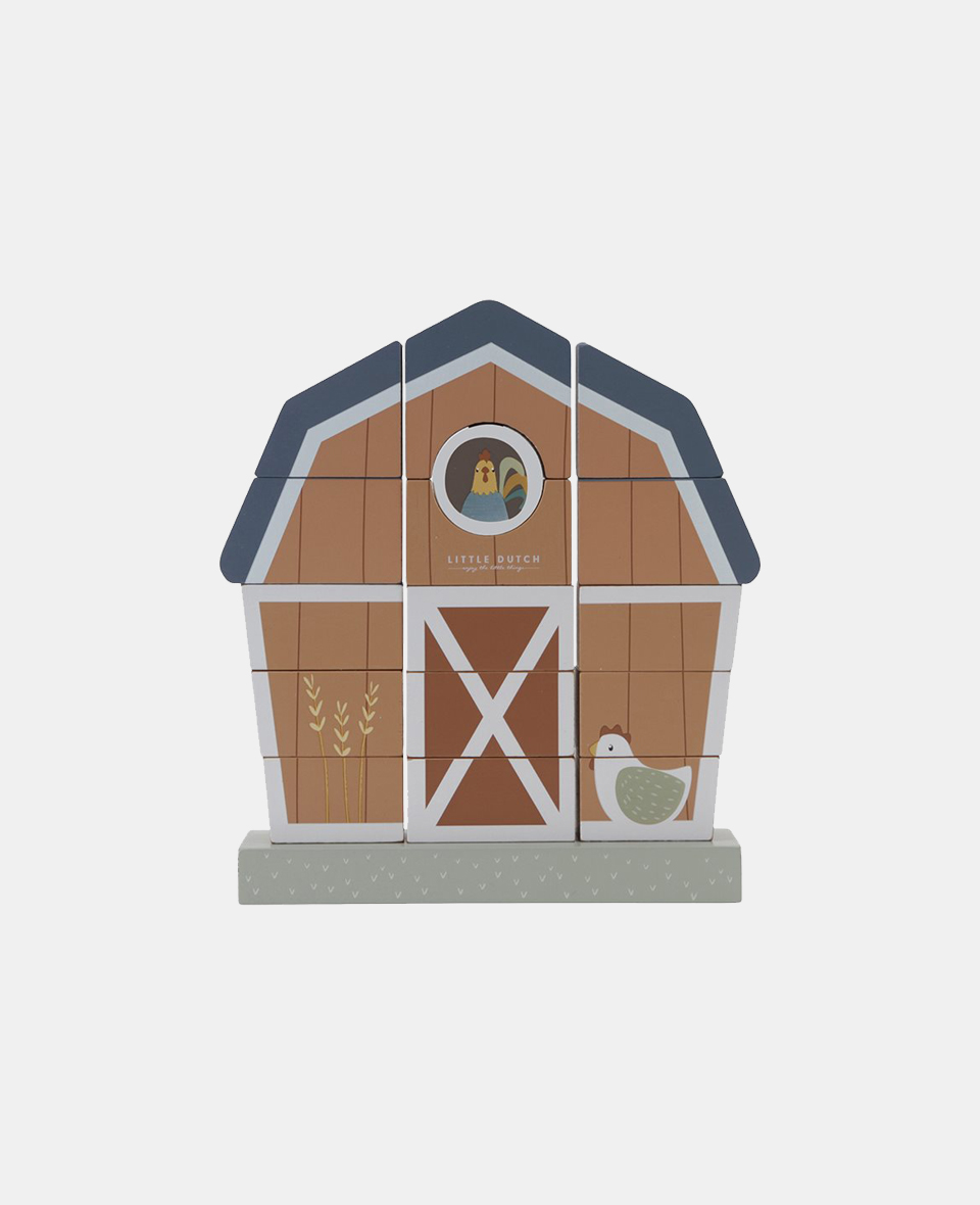LD7144.jpg Jucărie din lemn pentru stivuire - Hambar- Little Farm - Little Dutch - imagine 1