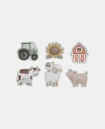Puzzle 6 în 1 din carton FSC - Little Farm - Little Dutch - imagine 6