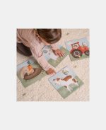Puzzle 4 în 1 din carton FSC - Little Farm - Little Dutch - imagine 3