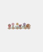 Trenuleț din lemn FSC pentru stivuire- Arici- Fairy Garden- Little Dutch - imagine 3