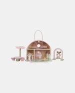 Căsuță de păpuși portabilă din lemn FSC cu zâne și mobilier - Fairy Garden - Little Dutch - imagine 2