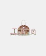 Căsuță de păpuși portabilă din lemn FSC cu zâne și mobilier - Fairy Garden - Little Dutch
