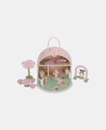Căsuță de păpuși portabilă din lemn FSC cu zâne și mobilier - Fairy Garden - Little Dutch - imagine 4