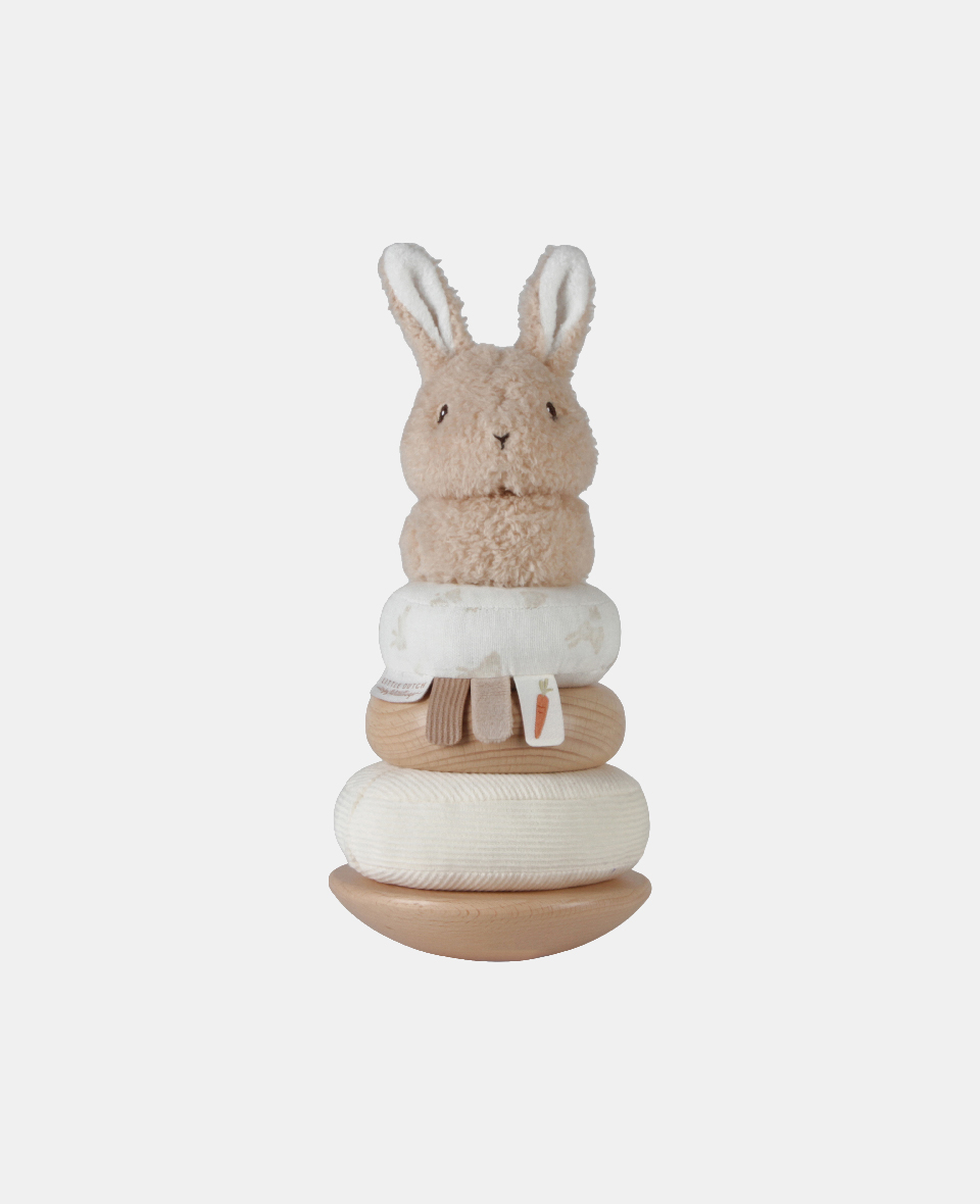 LD8858.jpg Jucărie din lemn FSC și textil pentru stivuire - Baby Bunny - Little Dutch - imagine 1