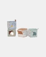 Set de 4 cuburi senzoriale pentru bebeluși- Forest Friends- Little Dutch - imagine 2