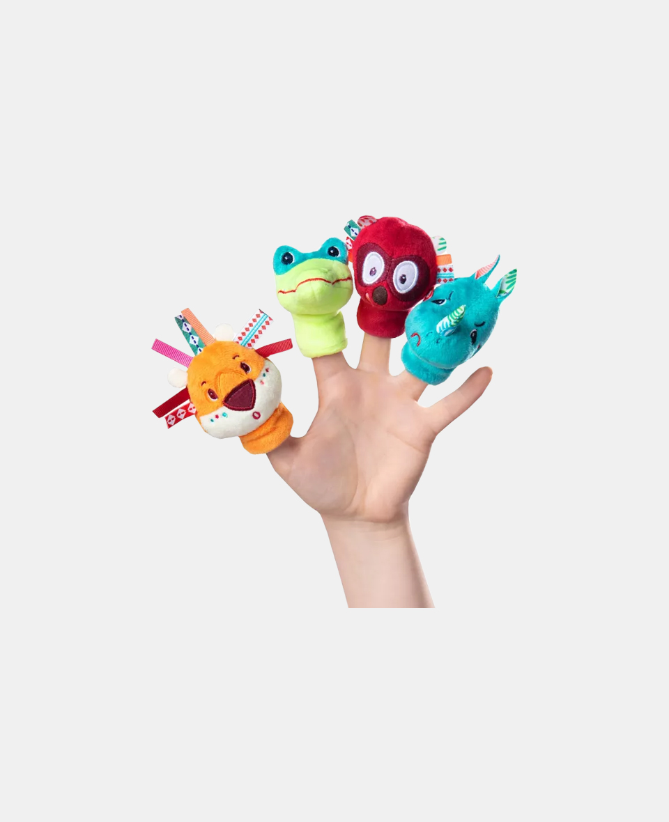 LPT-83105.jpg Lilliputiens marionete de pluș pentru degete Animăluțe din junglă - imagine 1
