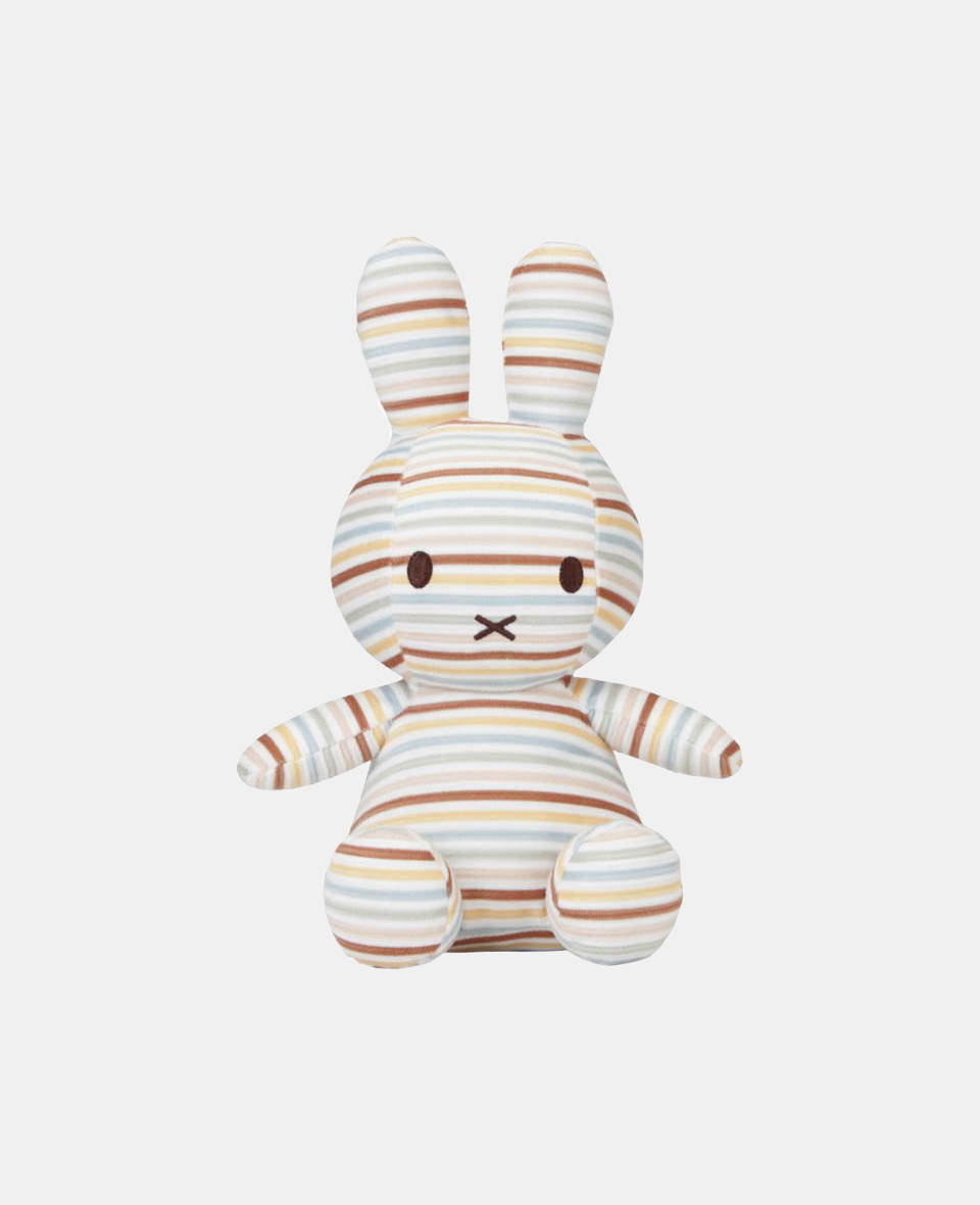 NIJN851.jpg Jucarie de plus - 25 cm - Miffy Vintage Sunny Stripes - Little Dutch - imagine 1