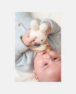 Jucarie zornaitoare din plus cu inel - Miffy Vintage Sunny Stripes - Little Dutch - imagine 4