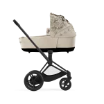 Carucior 2 in 1 Landou Priam Lux pentru căruciorul Priam Fashion Collections Nude Beige + Cadru Carucior pentru Copii Priam Chrome Black + Parte Sport Carucior Priam Fashion Collections Nude Beige Cybex Fashion - imagine 3