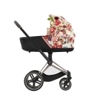 Carucior 3 in 1 Landou Priam Lux pentru căruciorul Priam Fashion Collections Spring Blossom Light + Cadru Carucior pentru Copii Priam Chrome Brown + Scoica Auto CLOUD T I-SIZE Spring Blossom Light | light beige + Parte Sport Carucior Priam Fashion Collections Spring Blossom Light Beige Cybex Fashion - imagine 5