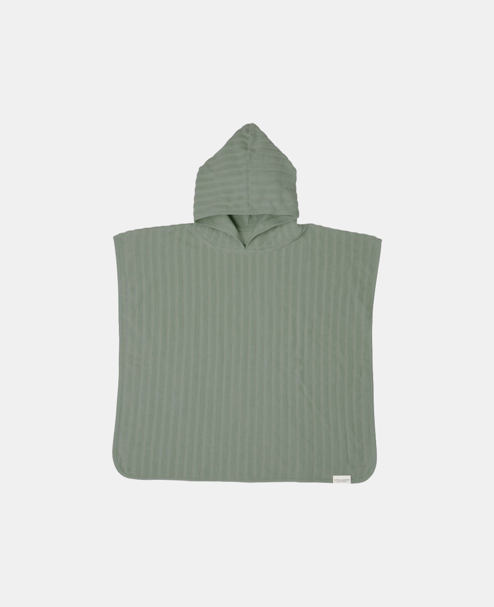 TE50813020.jpg Poncho pentru plaja din bumbac - Olive - Little Dutch - imagine 1