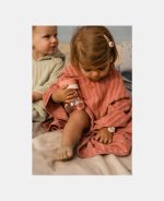 Poncho pentru plaja din bumbac - Pink Blush - Little Dutch - imagine 5