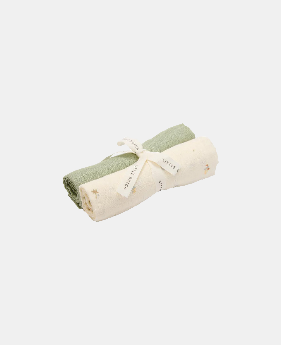 TE51894030.jpg Muselină din bumbac - Set 2 bucăți - Forest Treasures / Sage - Little Dutch - imagine 1