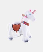 Ponei unicorn ride-on cu mecanism de mișcare și sunete -  4-8 ani - imagine 2