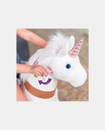 Ponei unicorn ride-on cu mecanism de mișcare și sunete -  4-8 ani - imagine 3