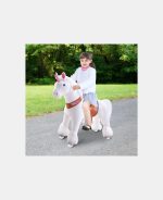 Ponei unicorn ride-on cu mecanism de mișcare și sunete -  4-8 ani - imagine 6