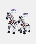 Zebra Ride-On cu mecanism de mișcare - 4-8 ani - imagine 7