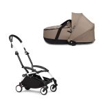 Stokke YOYO3 cadru alb și landou pentru căruciorul Babyzen YOYO² Taupe