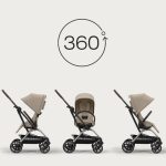 Cărucior Eezy S Twist+2 cadru Argintiu și Pachet Fog Grey/2024 Cybex Gold - imagine 11