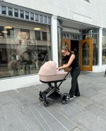 Carucior 2 in 1 Cadru Cărucior pentru Copii e-Priam Rosegold + Parte Sport Carucior Priam Mirage Grey + Scoică Auto pentru Copii Cloud T i-Size Plus Mirage Grey Cybex Platinum Cybex Platinum - imagine 3