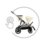 Cărucior pentru copii GAZELLE S SLV Stone Grey Cybex Gold - imagine 10