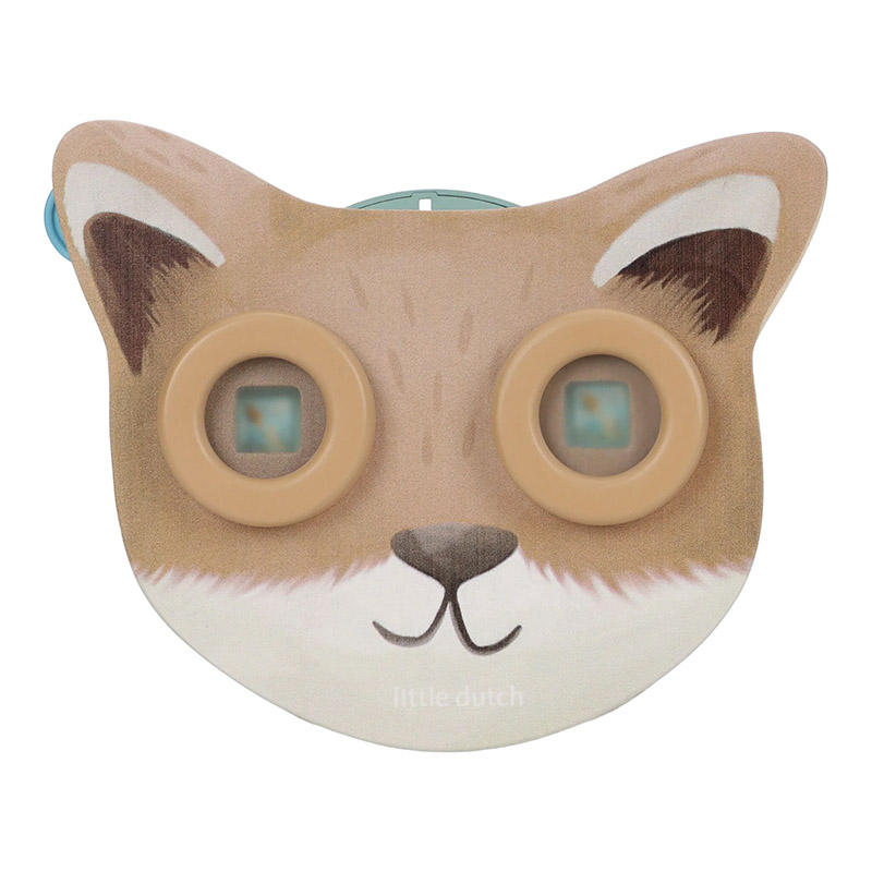 8713291772595.jpg Dispozitiv din lemn cu discuri cu imagini in forma de vulpe – Forest Friends – Little Dutch - imagine 1